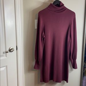 WILFRED SWEATER DRESS DEEP WINE